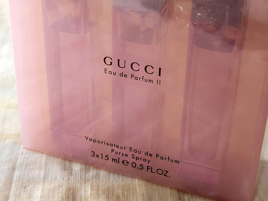 Gucci II Limited Edition for women EDP Spray 3X 15 ml 0.5 oz, Vintage, Sealed
