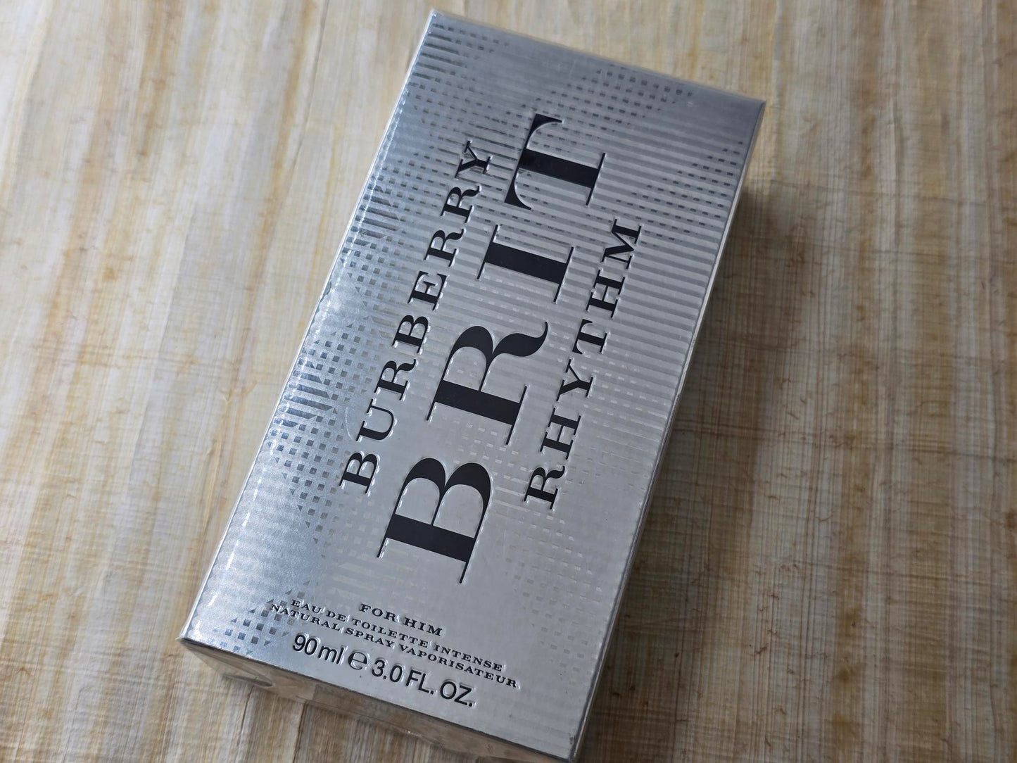Brit Rhythm for Him Intense Burberry for men EDT Spray 90 ml 3 oz, Vintage, Rare, Sealed
