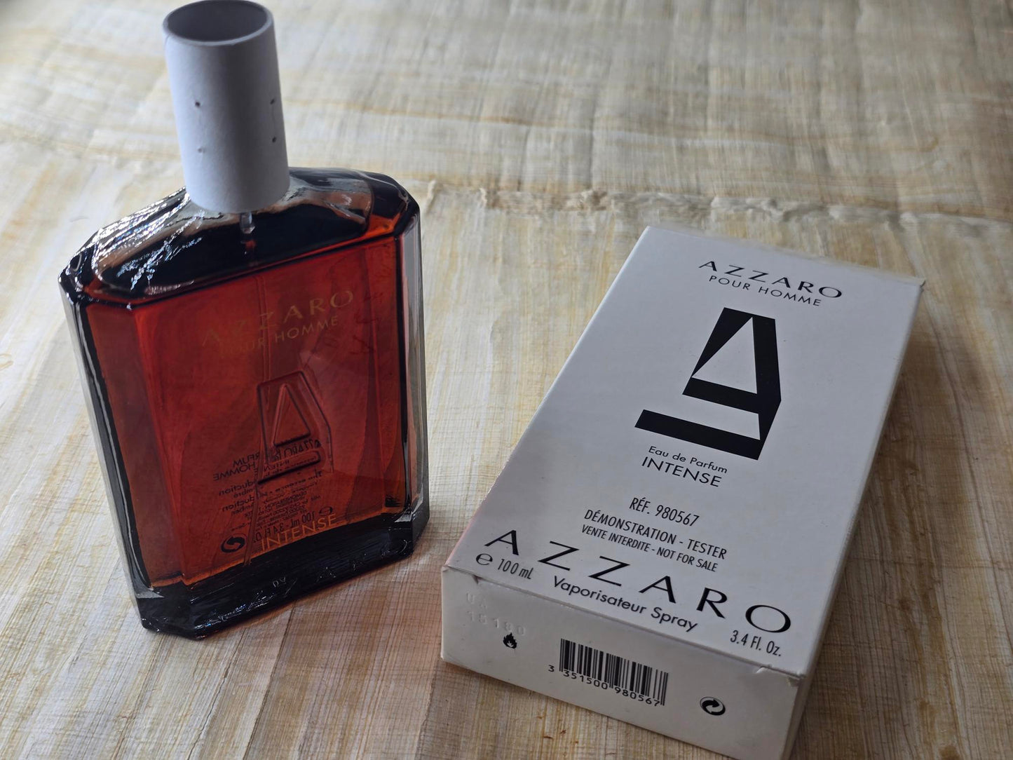 Azzaro Pour Homme Intense (2015) Azzaro for men EDP Spray 100 ml 3.4 oz, Rare, Vintage, Tester