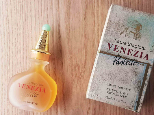 Venezia Pastello by Laura Biagiotti for Women EDT Spray 75 ml 2.5 oz, Rare, Vintage Eurocos Germany