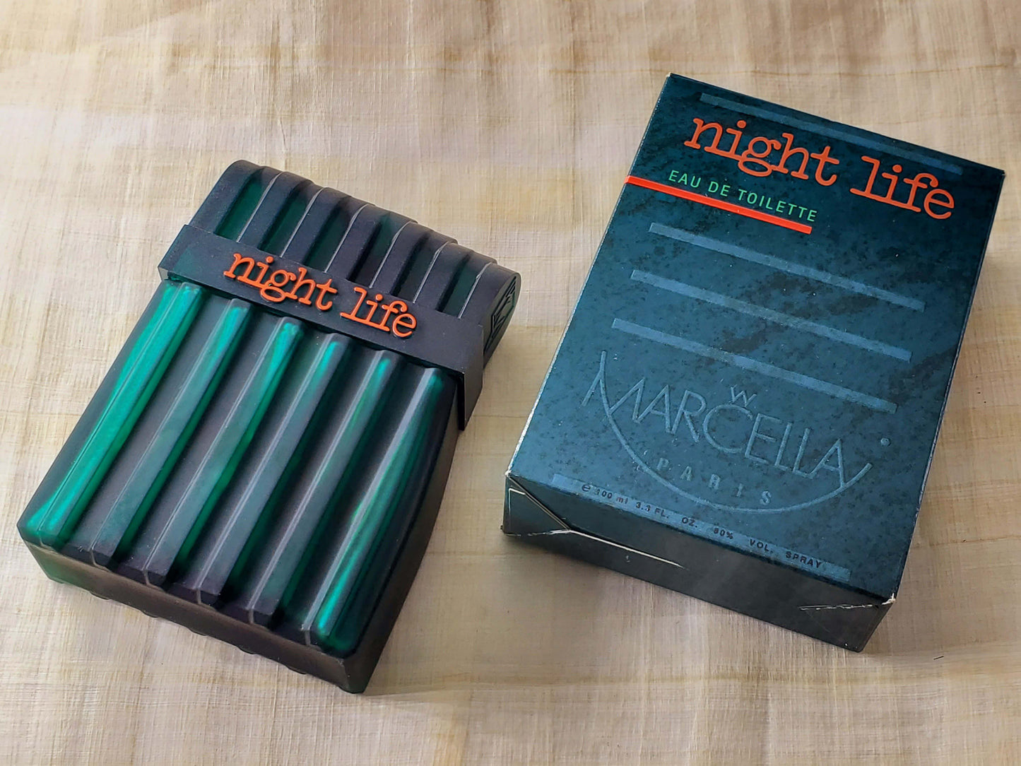 Night Life by Marcella Wouters for Men EDT Spray 100 ml 3.4 oz, Vintage, As pics