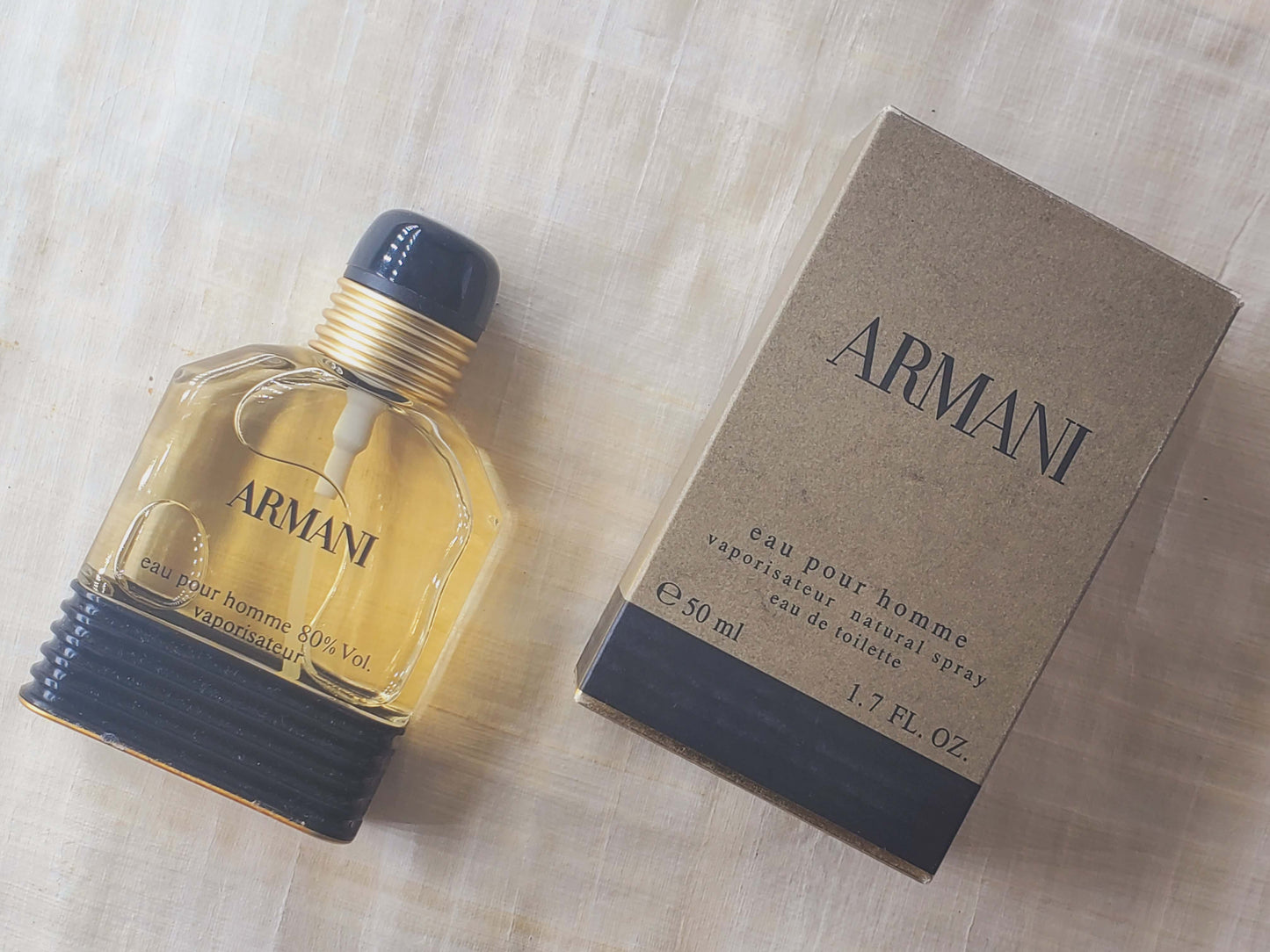 Armani Eau Pour Homme Giorgio Armani for men EDT Spray 100 ml 3.4 oz OR 50 ml 1.7 oz, Rare, Vintage