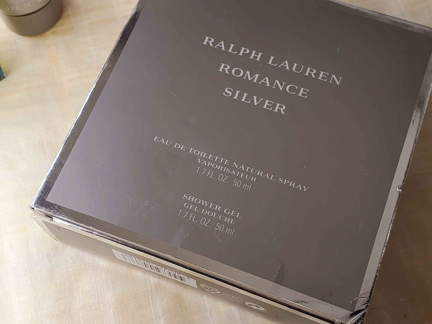 Romance Silver Ralph Lauren for men EDT Spray 50 ml 1.7 oz + Shower Gel 50 ml, Vintage, Rare, SET