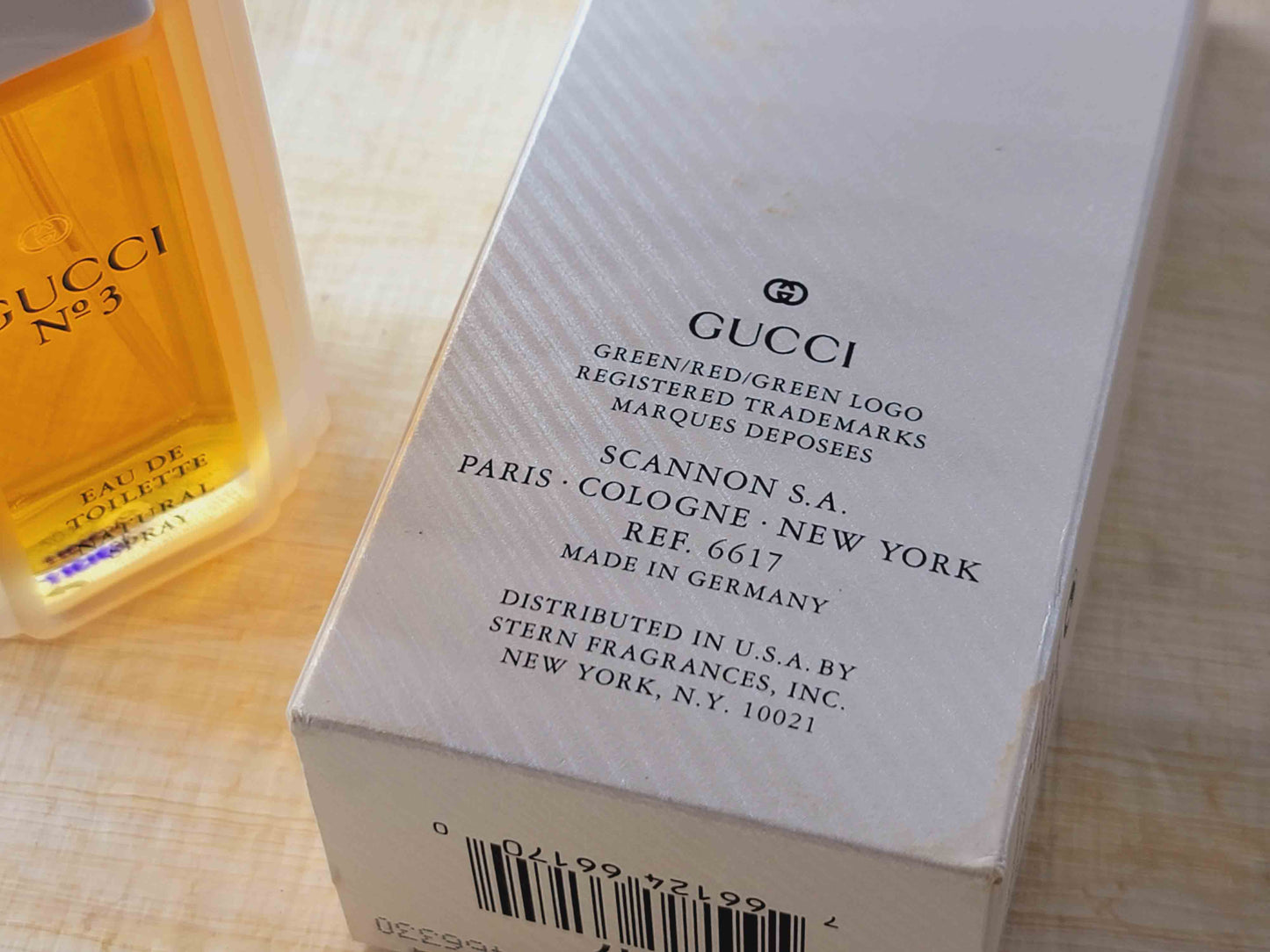 Gucci N.3 Gucci EDT Spray 120 ml 4 oz OR 100 ml 3.4 oz OR 60 ml 2 oz, Vintage, rare