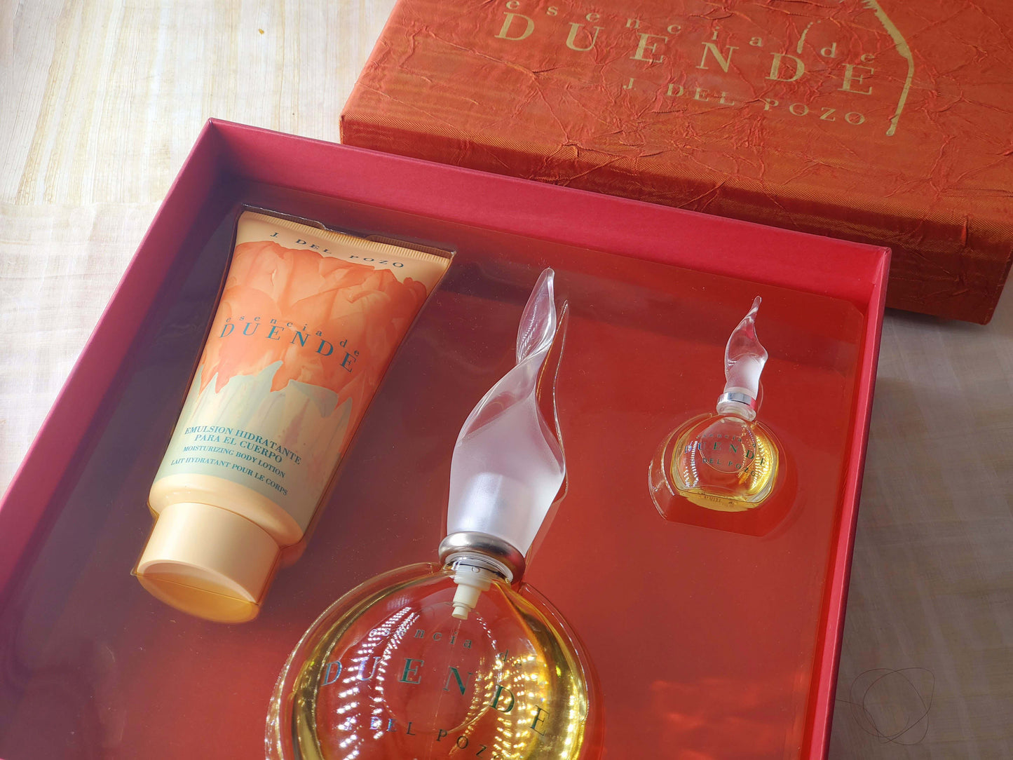 SET Jesus Del Pozo ESENCIA de Duende EDT Spray 100 ml 3.4 oz, Vintage, Rare