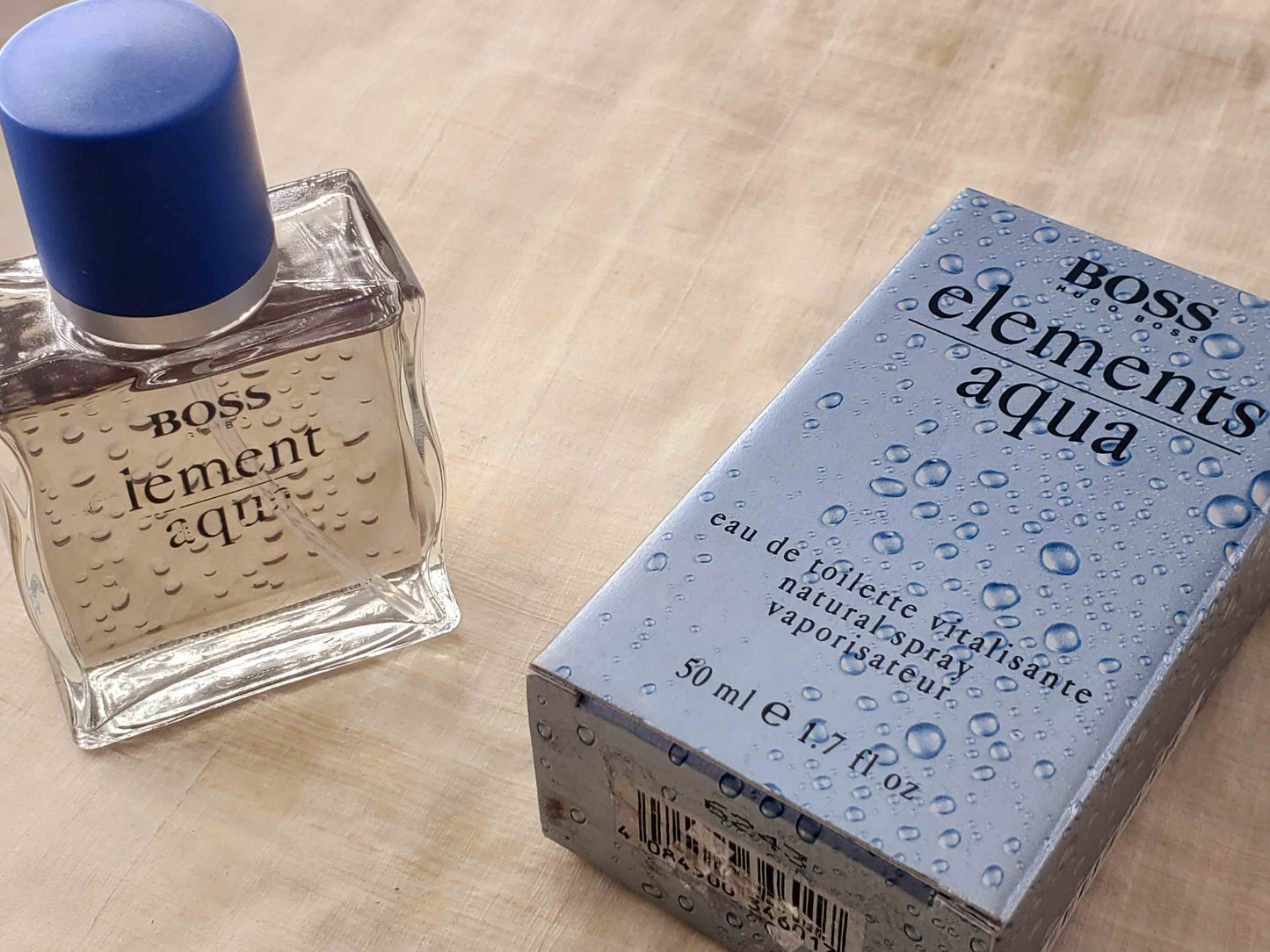 Boss Elements Aqua Hugo Boss for men EDT Spray 50 ml 1.7 oz, Vintage, Rare