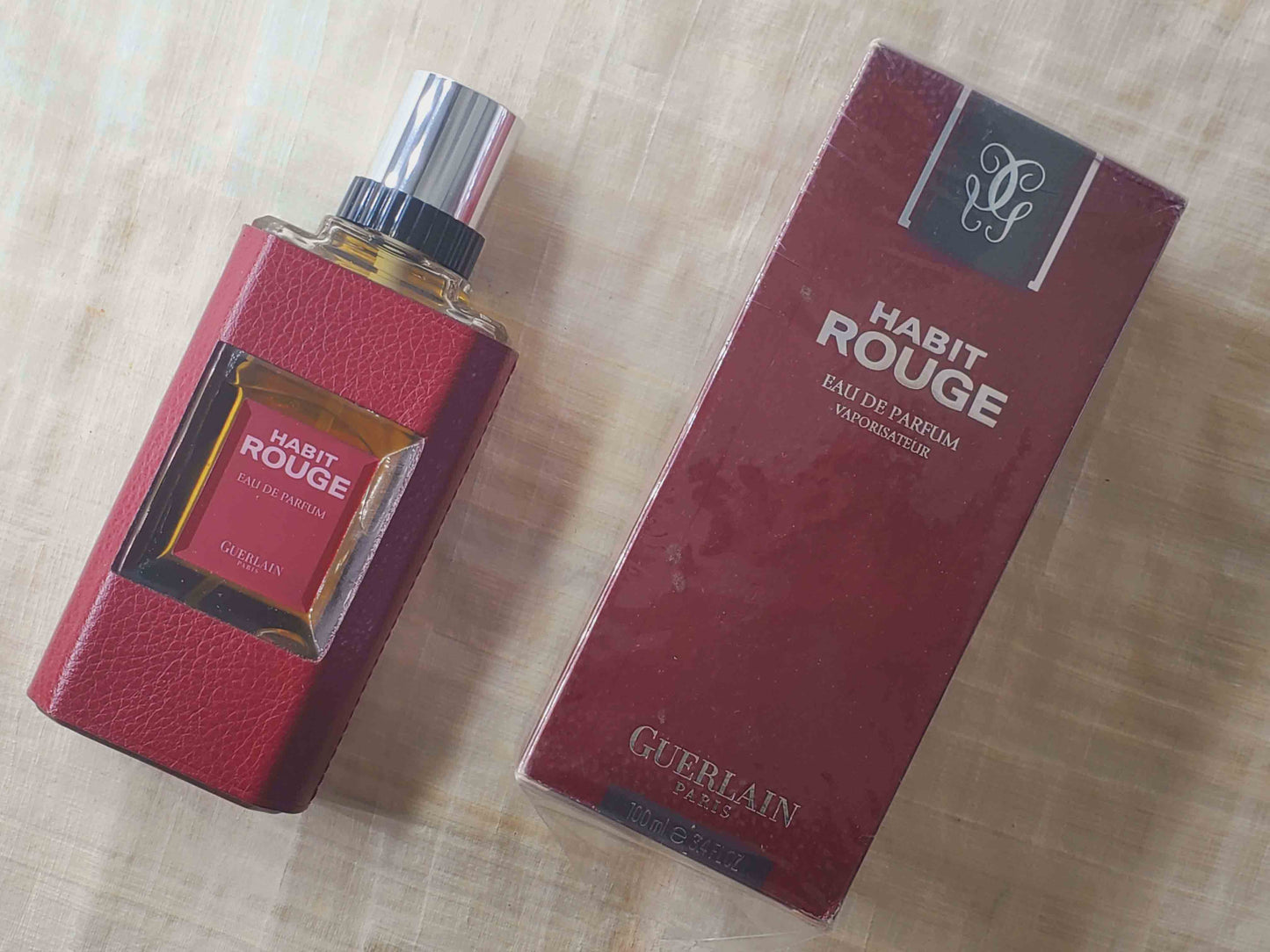 Habit Rouge Guerlain for men EDP Spray 100 ml 3.4 oz, Rare, Vintage