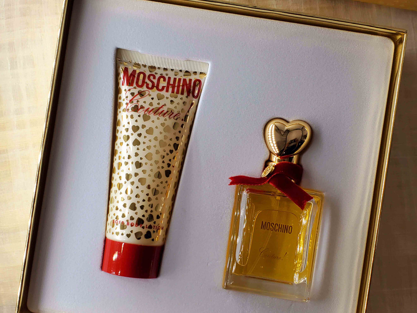 Couture! Moschino for women EDP Spray 100 ml 3.4 oz OR 50 ml 1.7 oz, Rare, Vintage, SET