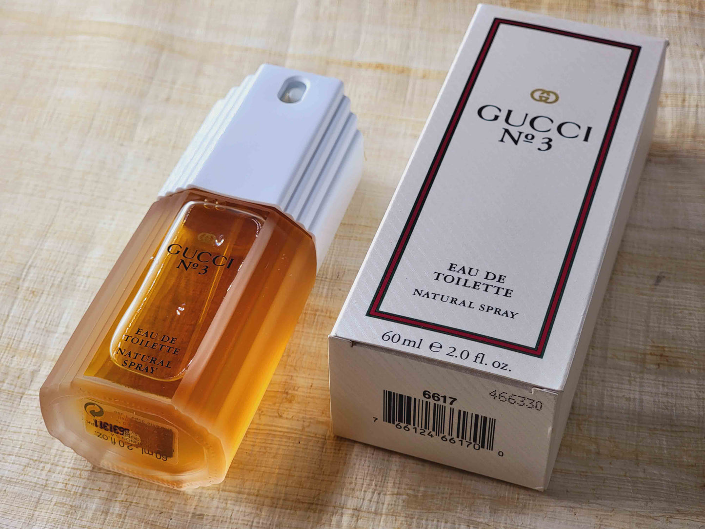 Gucci N.3 Gucci EDT Spray 120 ml 4 oz OR 100 ml 3.4 oz OR 60 ml 2 oz, Vintage, rare