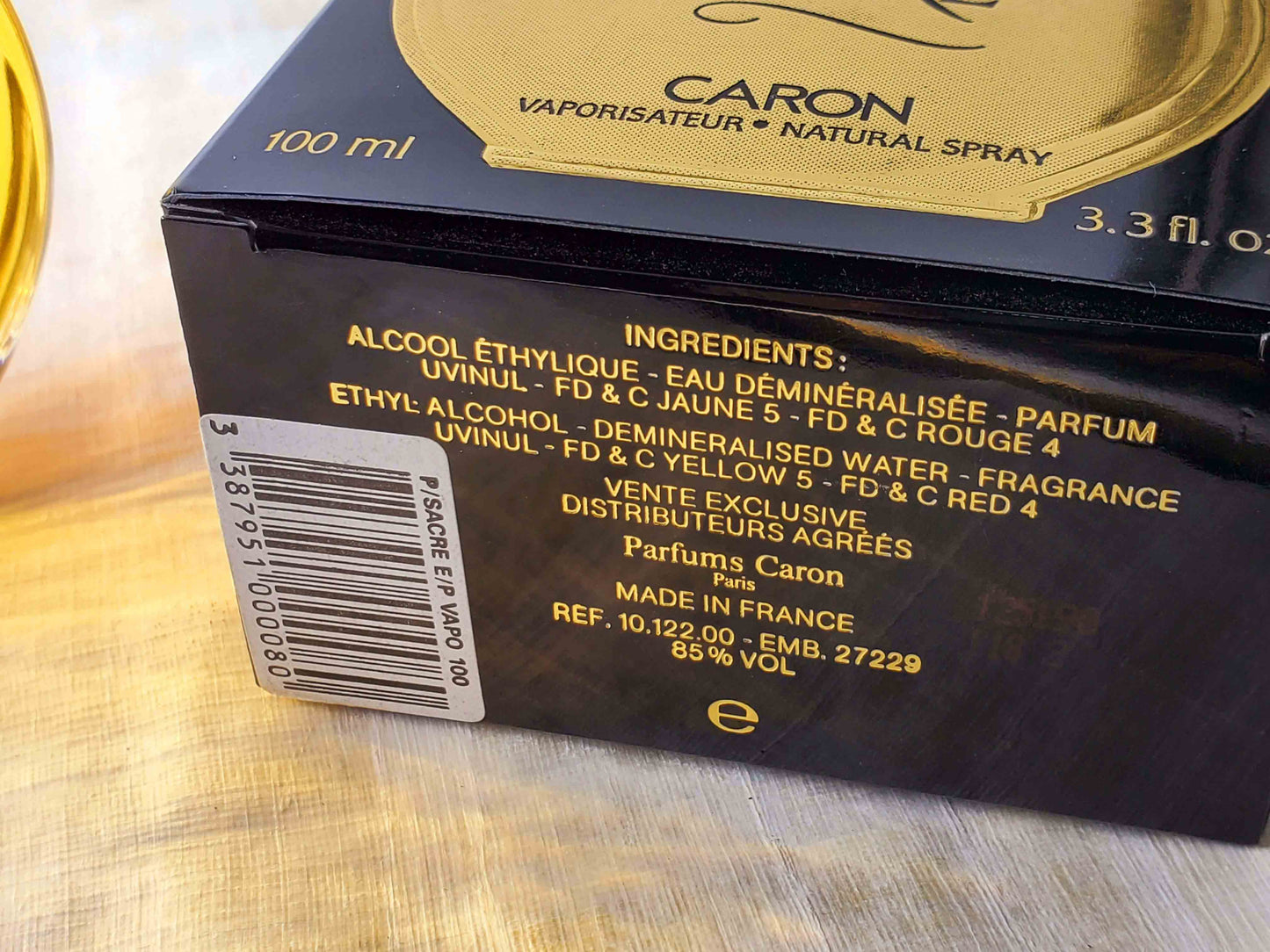 Parfum Sacre Caron for women EDP Spray 100 ml 3.4 oz OR 50 ml 1.7 oz, Vintage, Rare