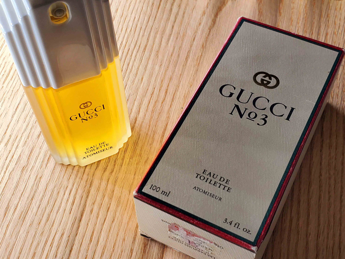 Gucci N.3 Gucci EDT Spray 120 ml 4 oz OR 100 ml 3.4 oz OR 60 ml 2 oz, Vintage, rare