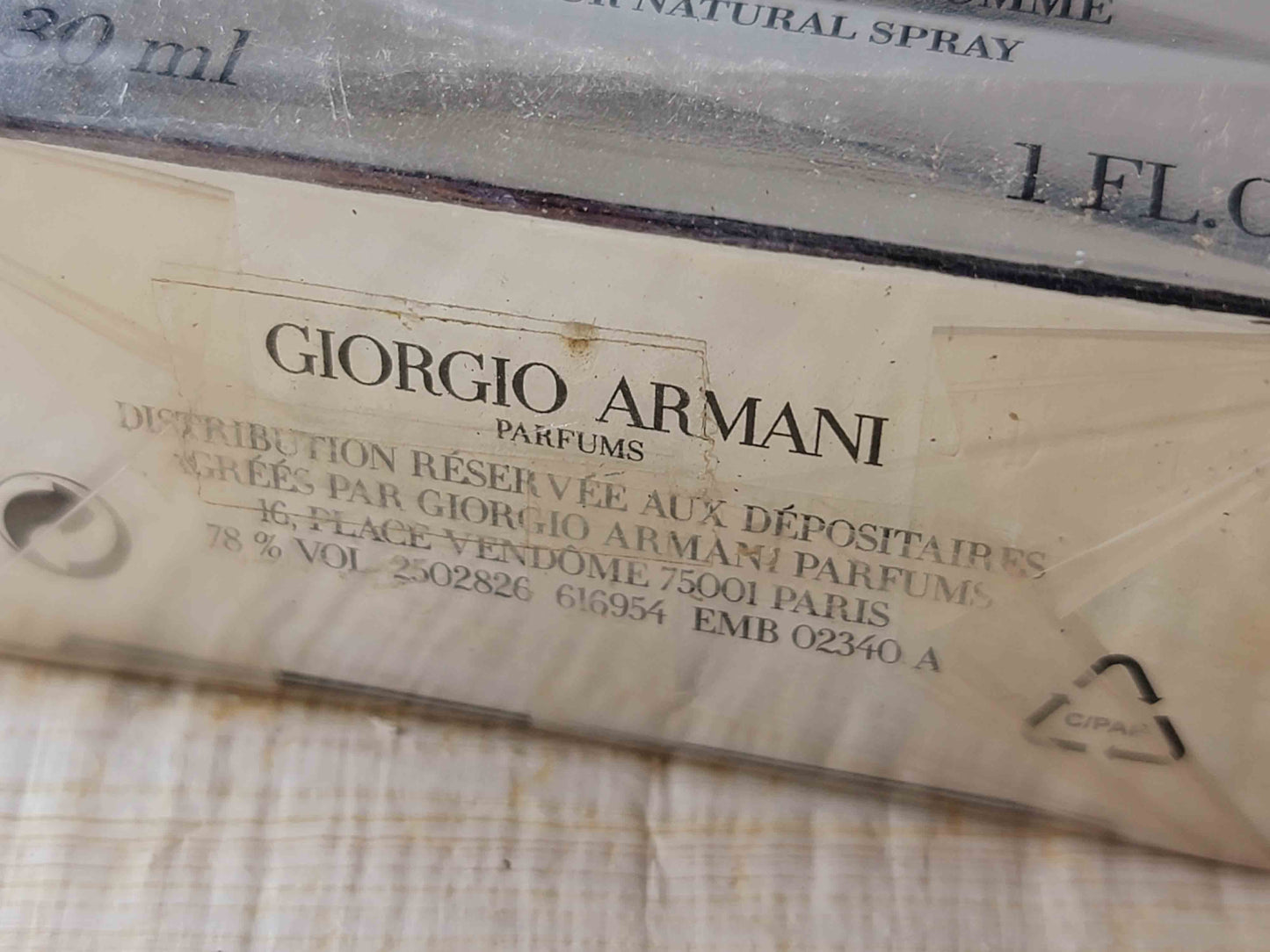 Giorgio Armani Attitude for Men EDT Spray 75 ml 2.5 oz Or 50 ml 1.7 oz OR 30 ml 1 oz, Vintage, Rare