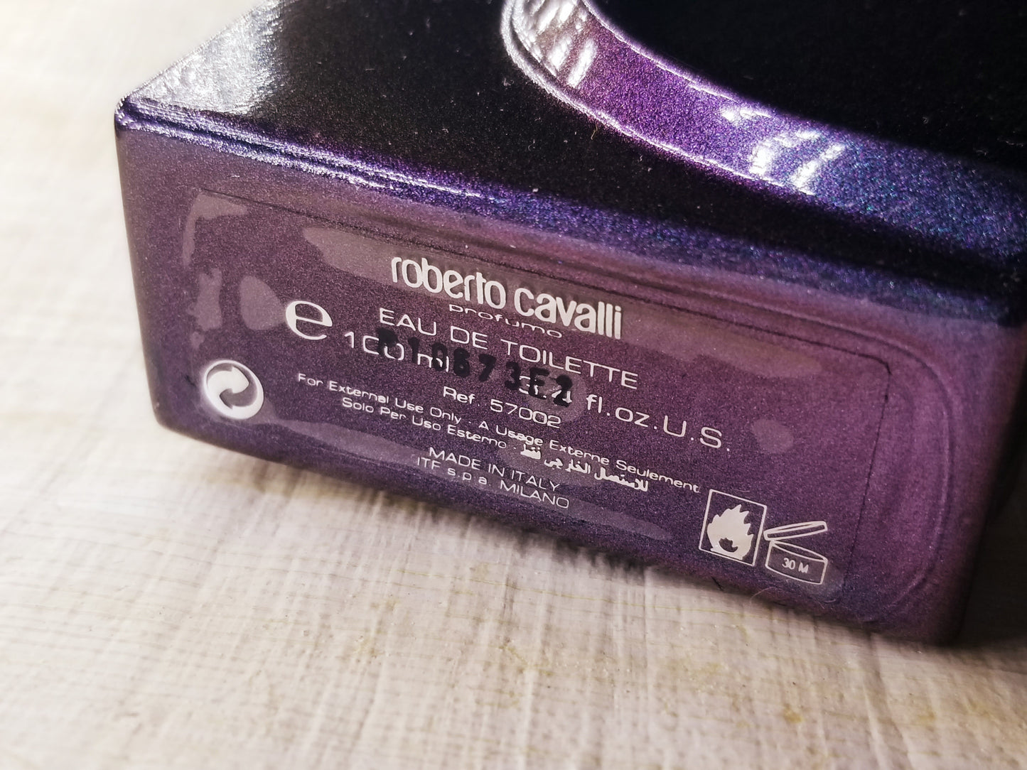 Roberto Cavalli Black for men EDT 100 ml 3.4 oz, Vintage