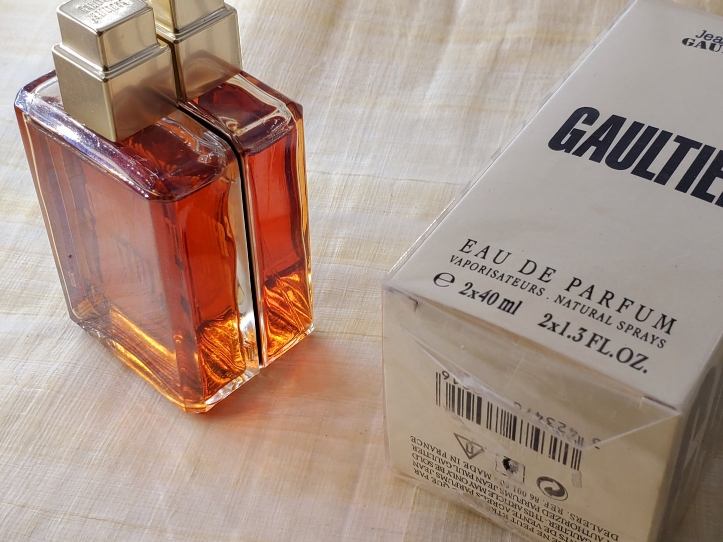 Gaultier 2 Jean Paul Gaultier Unisex EDP Spray 2X40 ml 2X1.3 oz, Vintage, Rare