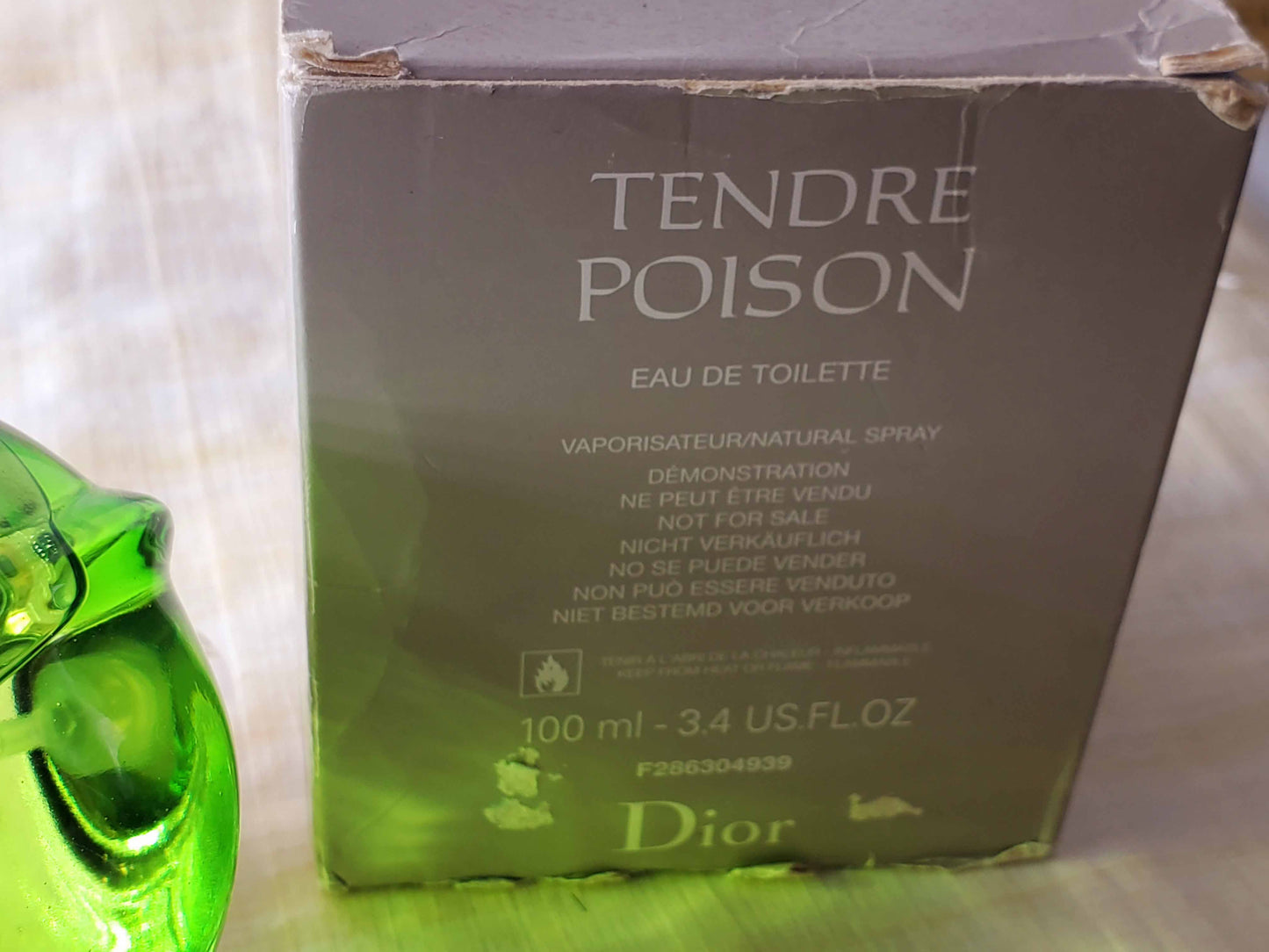 Tendre Poison Christian Dior EDT Spray 100 ml 3.4 oz, Vintage, Rare, TESTER Same photos