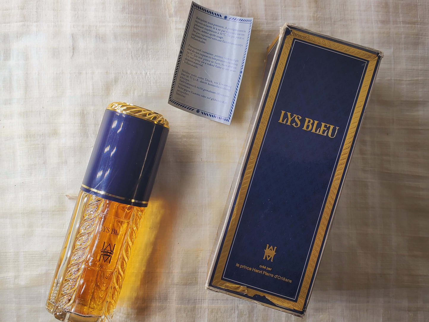 Lys Bleu Prince Henri d'Orleans for women EDT Spray 100 ml 3.4 oz, Vintage