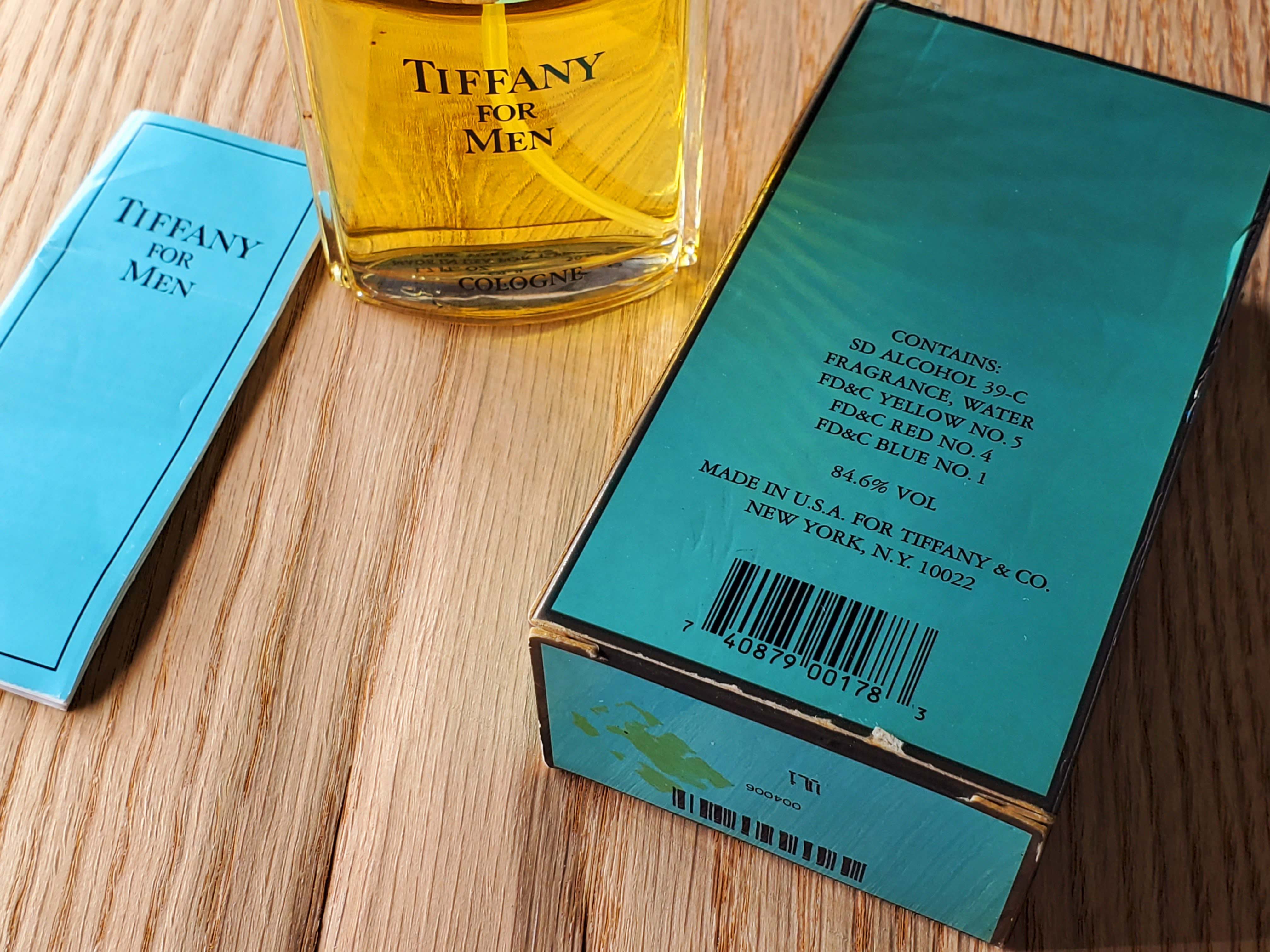 Tiffany for men EDC Spray 50 ml 1.7 oz, Vintage, Very Rare – Perfumani