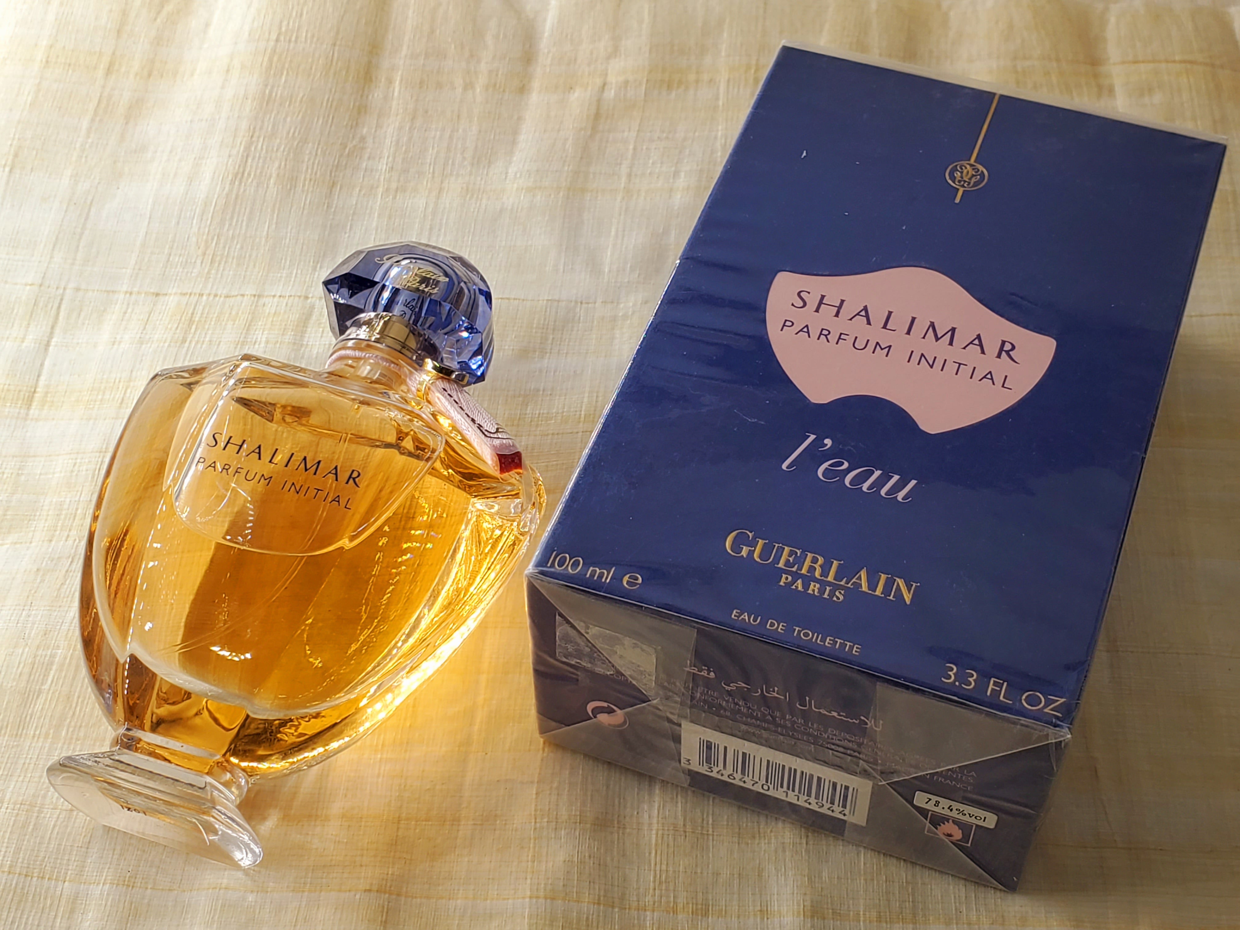 Guerlain Shalimar Parfum Initial L'Eau for women EDT Spray 100 ml 3.4 oz,  Vintage, Rare, Sealed