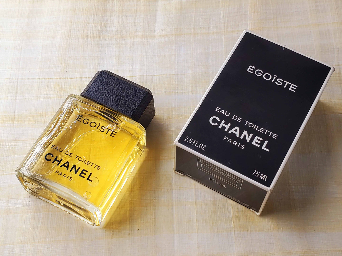 Egoiste Chanel for Men EDT Spray 75 ml 2.5 oz OR 50 ml 1.7 oz, Vintage 1995, Rare, Same Pics