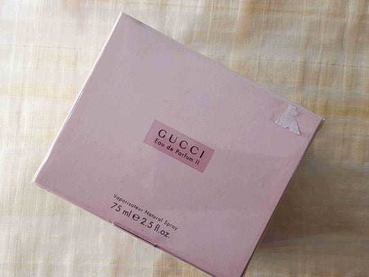 Gucci II for women EDP Spray 75 ml 2.5 oz OR 50 ml 1.7 oz, Vintage, Rare, Sealed Box Authentic