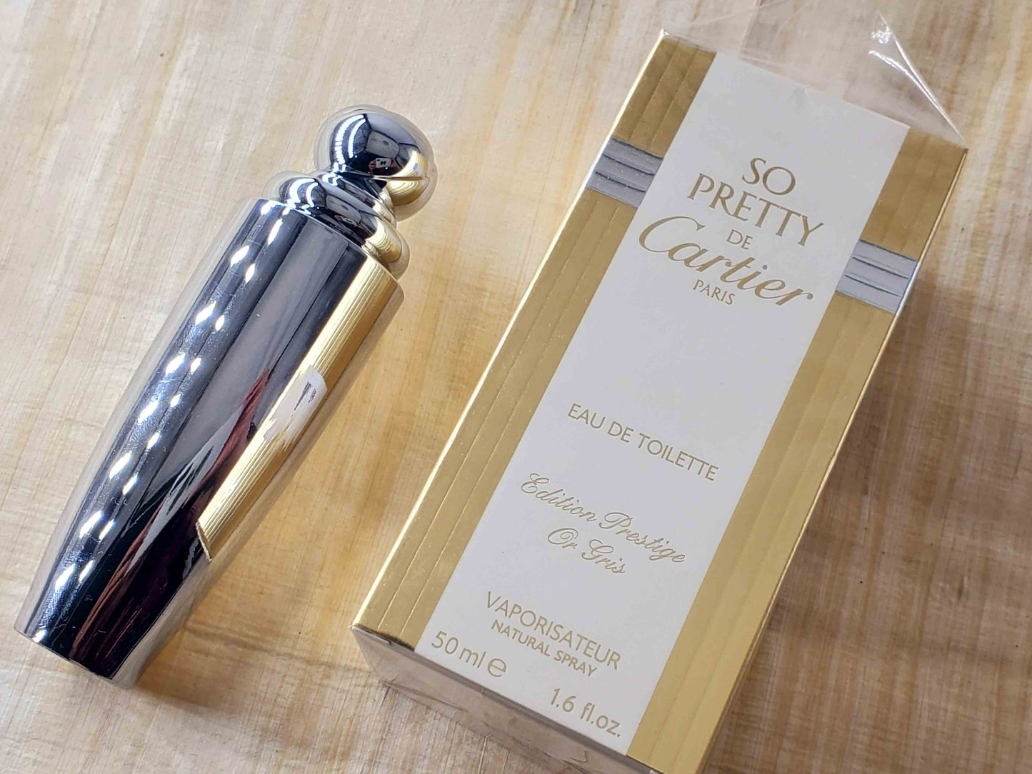 Cartier So Pretty Edition Prestige Or Gris for women EDT Spray 50 ml 1.7 oz, Vintage, Rare