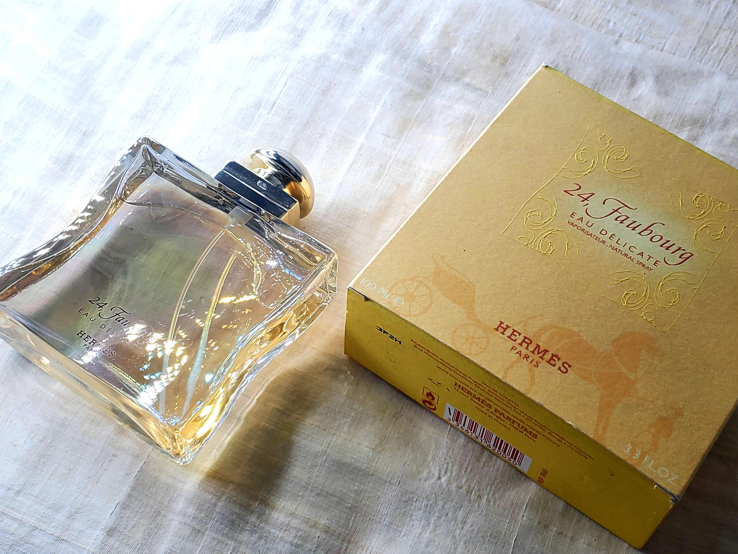 24 Faubourg Eau Delicate Hermes for women EDT Spray 100 ml 3.4 oz Or 50 ml 1.7 oz, Vintage, Rare, Sealed