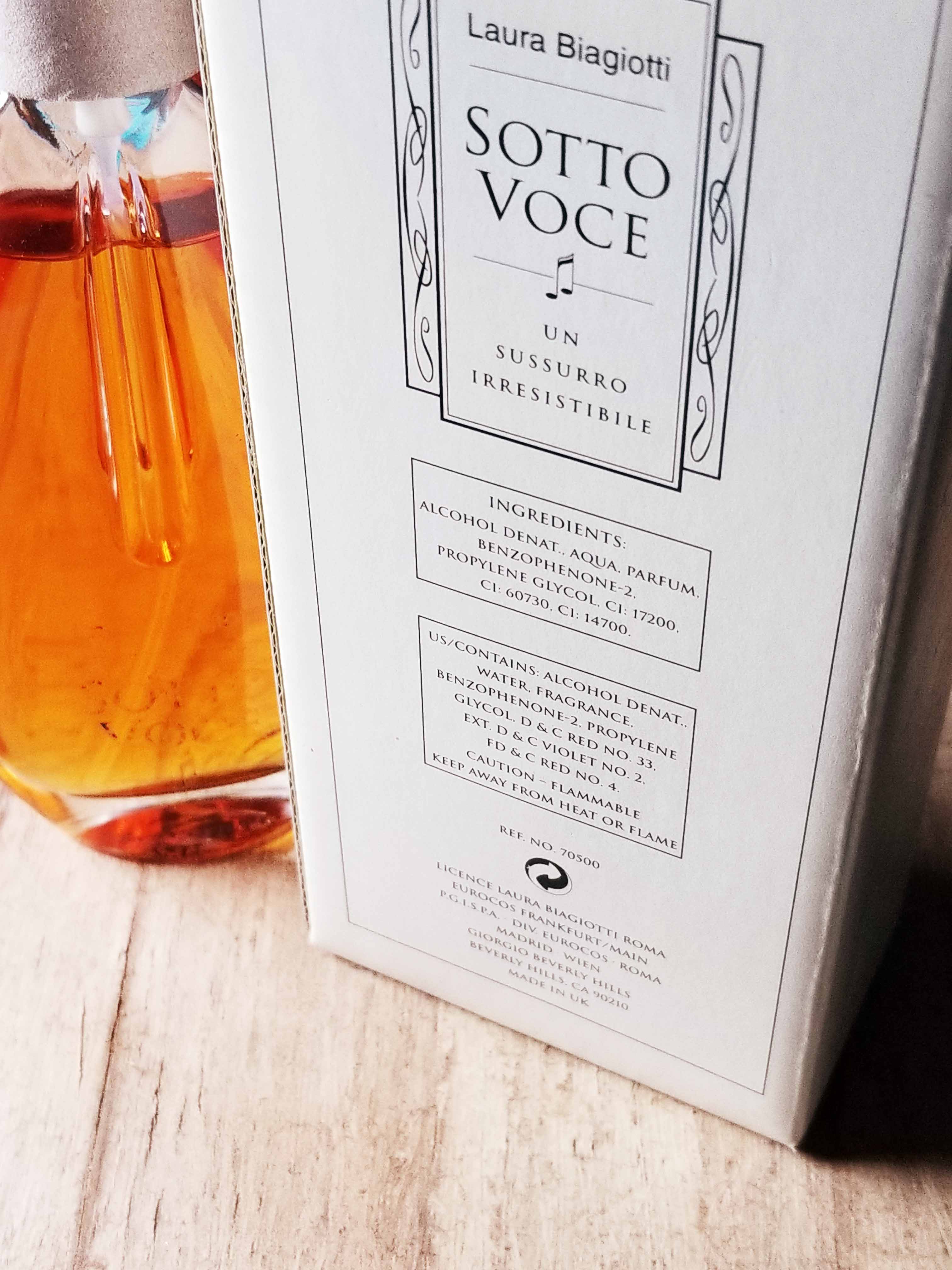 Sotto Voce by Laura Biagiotti EDT Spray 75 ml 2.5 oz, Vintage