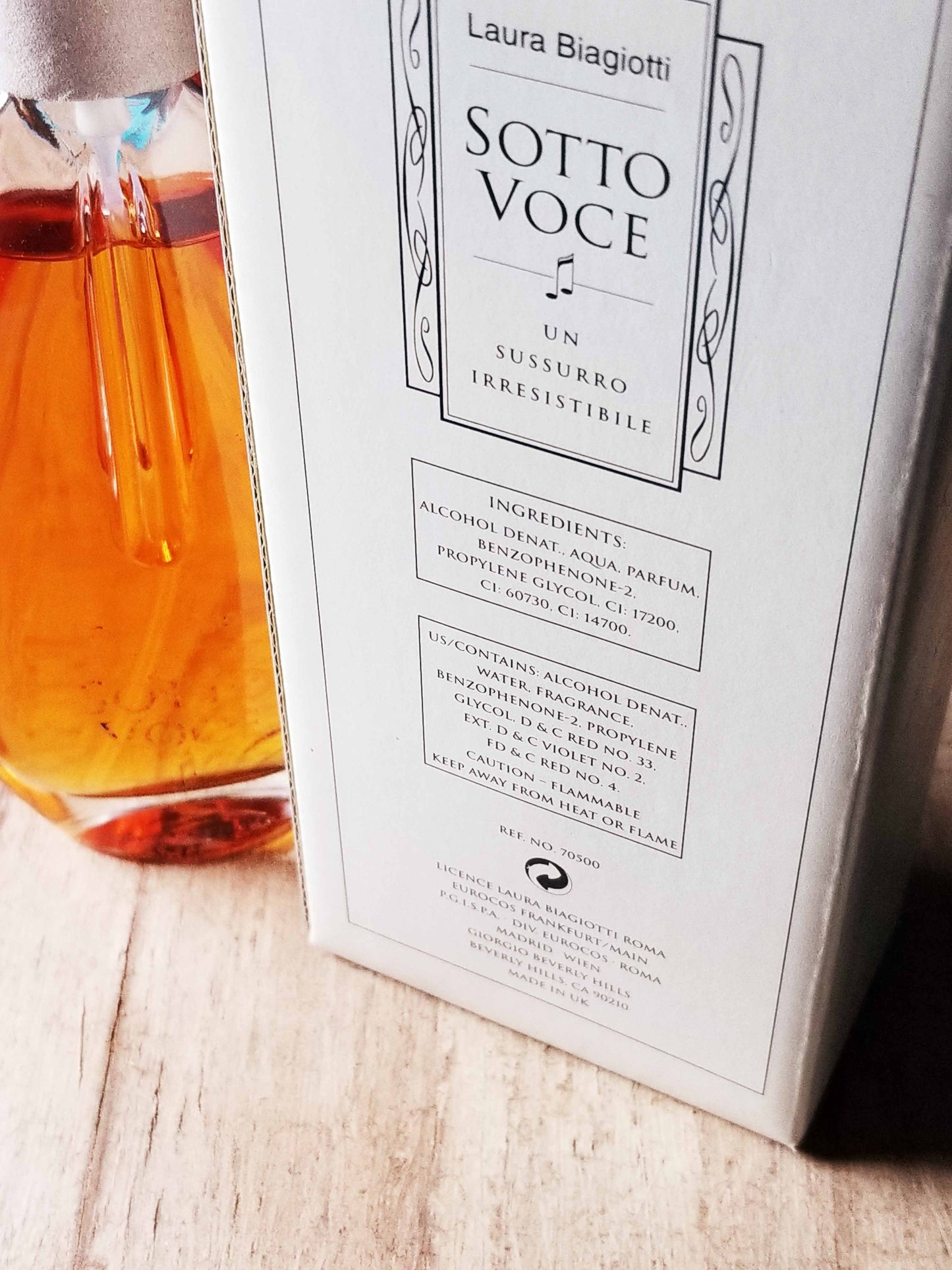 Sotto Voce by Laura Biagiotti EDT Spray 75 ml 2.5 oz, Vintage Eurocos, Rare