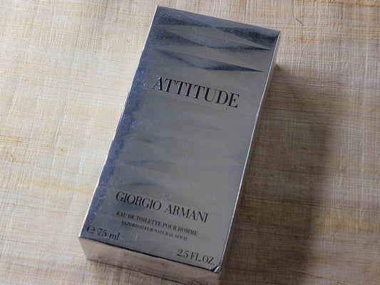 Giorgio Armani Attitude for Men EDT Spray 75 ml 2.5 oz Or 50 ml 1.7 oz OR 30 ml 1 oz, Vintage, Rare