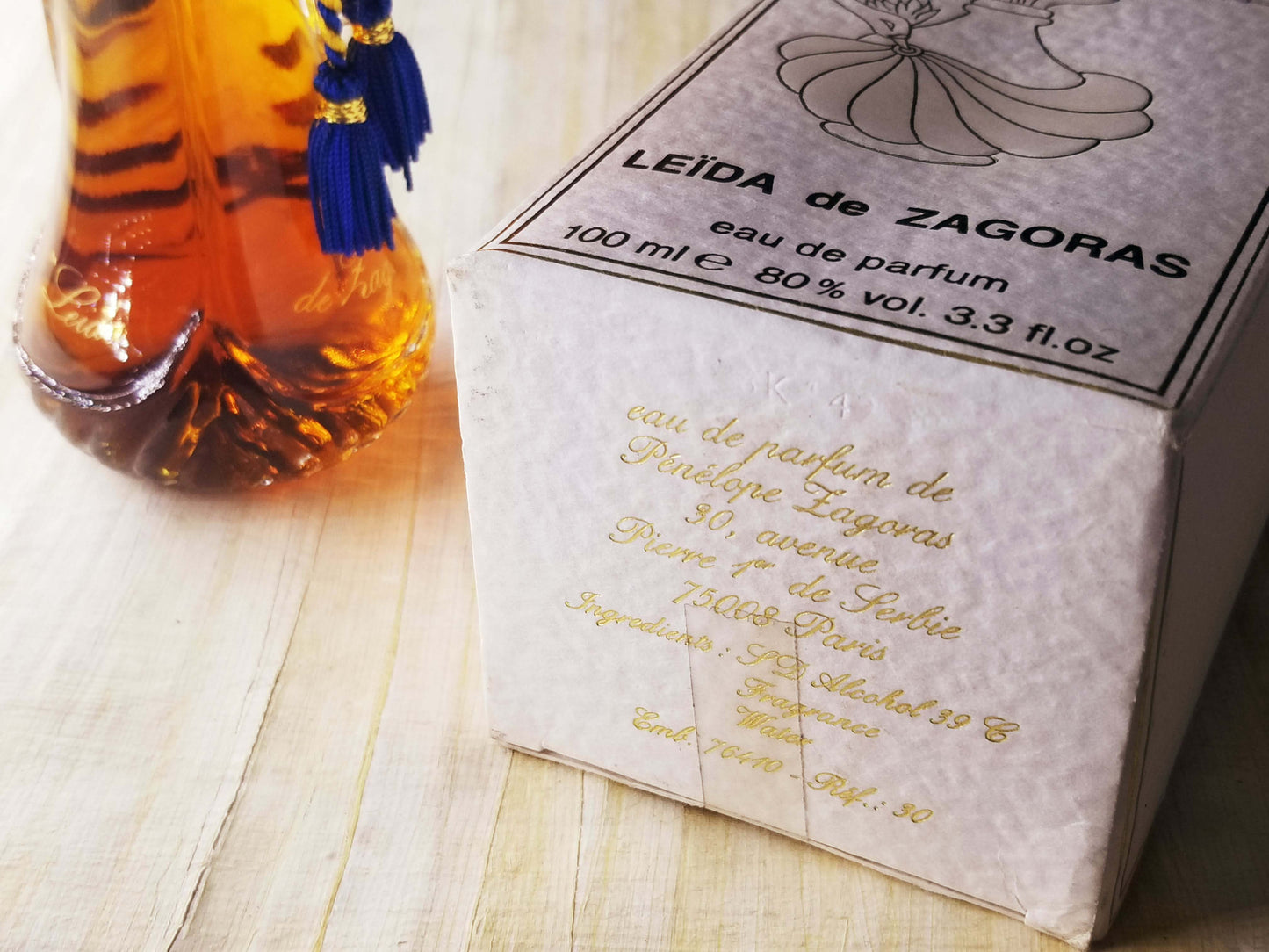 Leïda de Zagoras Pénélope Zagoras for women EDP Spray for Woman 100 ml 3.4 oz Or 50 ml 1.7 oz, Vintage