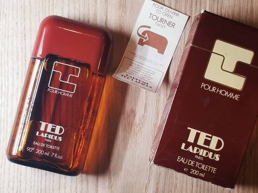 Ted Lapidus pour Homme EDT Splash 200 ml 7 oz OR 100 ml 3.4 oz, Vintage, Rare