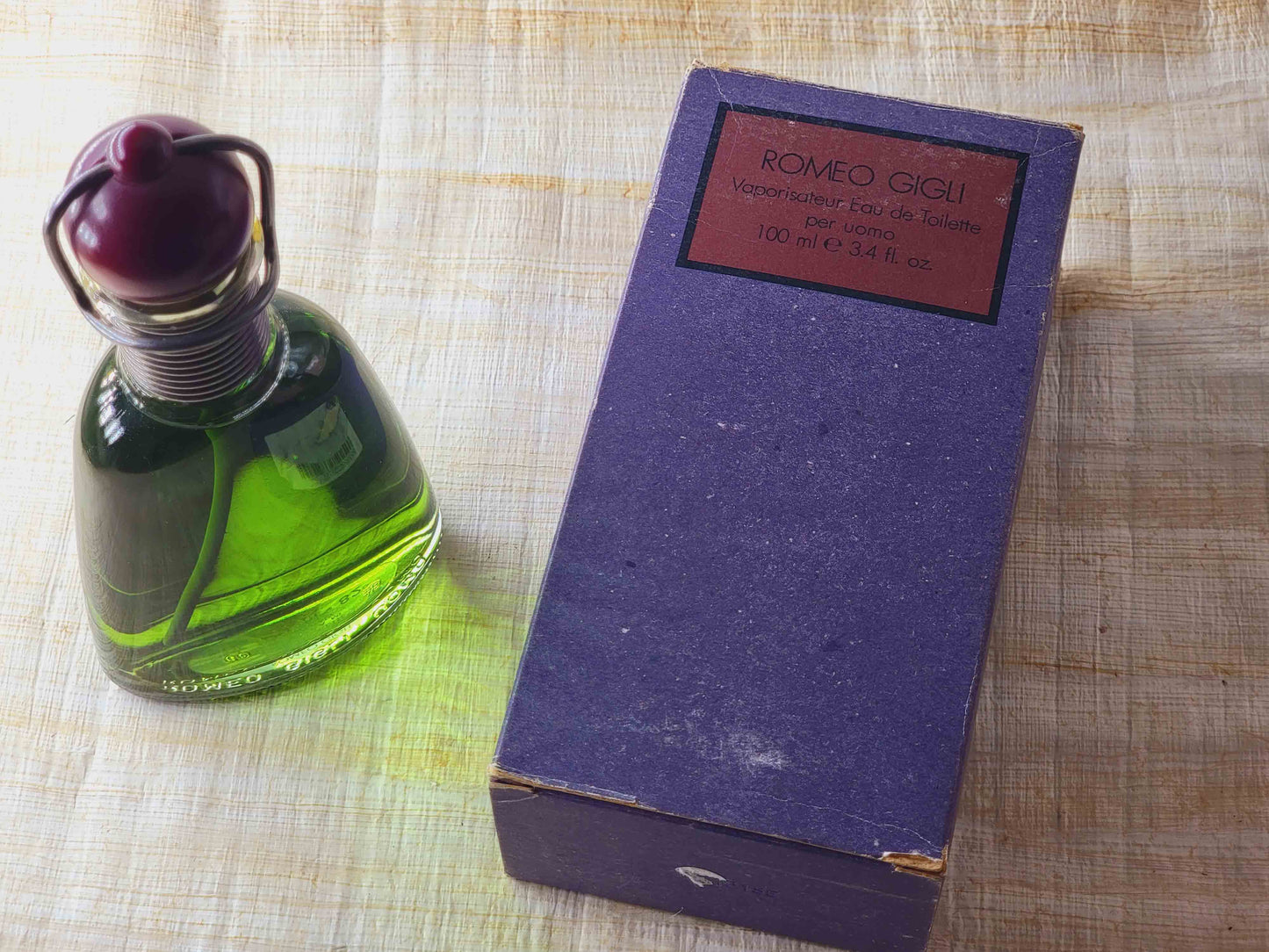 Romeo Gigli Per Uomo EDT Spray 100 ml 3.4 oz Or 50 ml 1.7 oz, Vintage, Rare