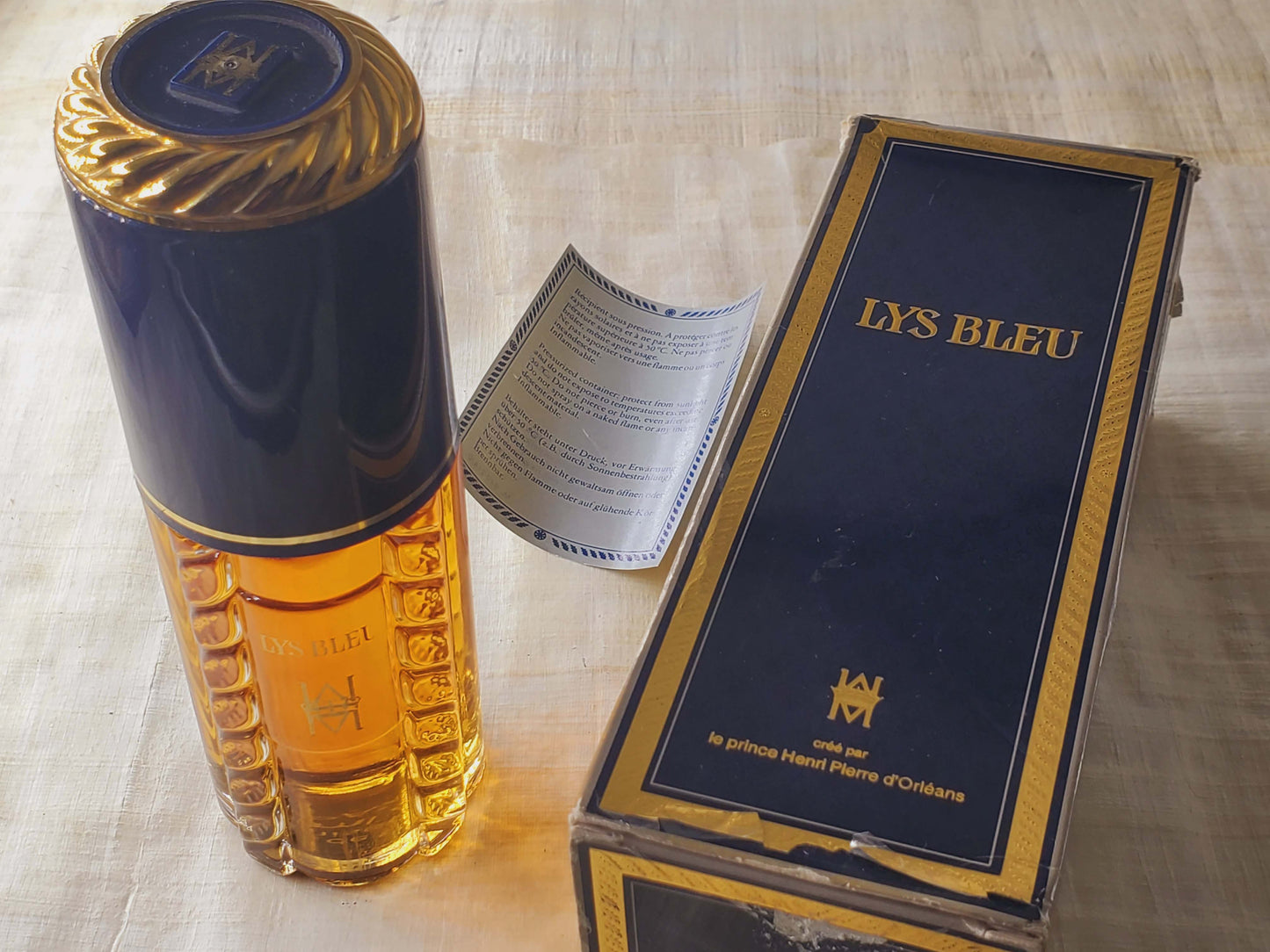 Lys Bleu Prince Henri d'Orleans for women EDT Spray 100 ml 3.4 oz, Vintage