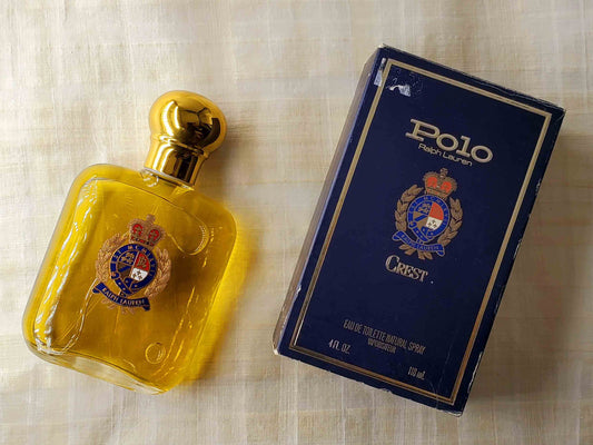 Ralph Lauren Polo Crest (Cosmair) Men’s EDT Spray 118 ml 4 oz OR 59 ml 2 oz, Vintage, Rare